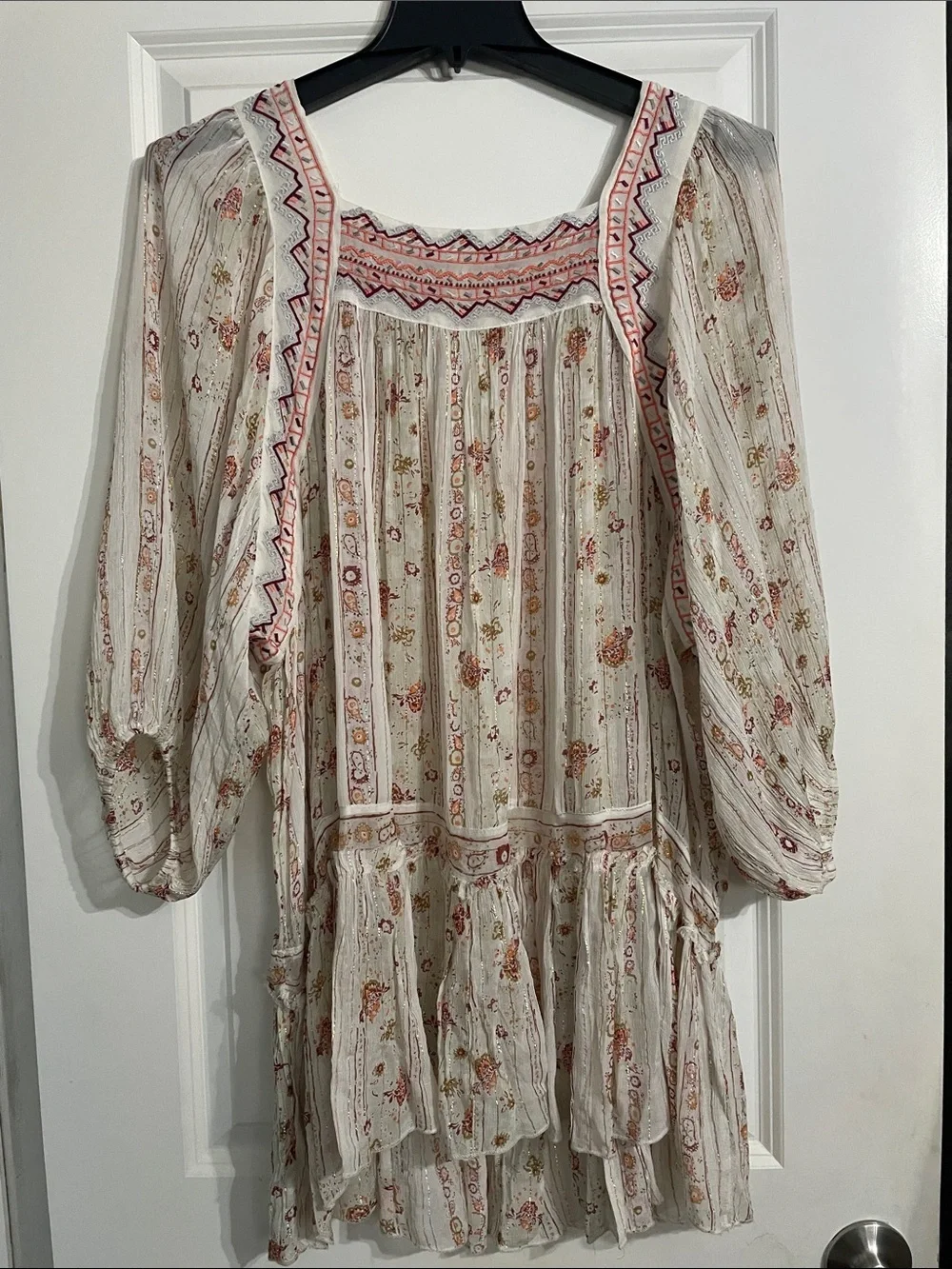 Free People Ivory Dance Magic Tunic Size Large